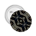 Fancy Ornament Print 2.25  Button Front