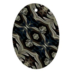 Fancy Ornament Print Oval Ornament by dflcprints