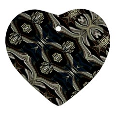 Fancy Ornament Print Heart Ornament by dflcprints