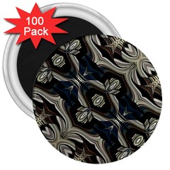 Fancy Ornament Print 3  Button Magnet (100 Pack) by dflcprints