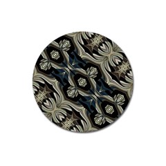 Fancy Ornament Print Magnet 3  (round) by dflcprints