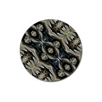 Fancy Ornament Print Magnet 3  (Round) Front