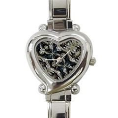 Fancy Ornament Print Heart Italian Charm Watch  by dflcprints