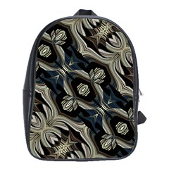 Fancy Ornament Print School Bag (large) by dflcprints