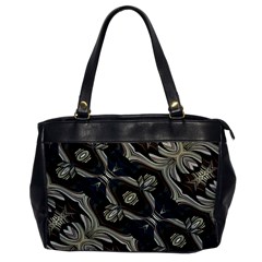 Fancy Ornament Print Oversize Office Handbag (one Side)