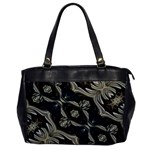 Fancy Ornament Print Oversize Office Handbag (One Side) Front