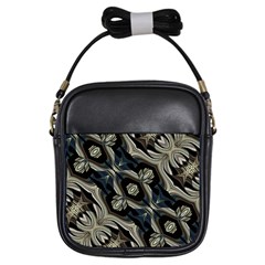 Fancy Ornament Print Girl s Sling Bag