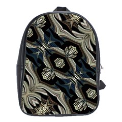 Fancy Ornament Print School Bag (xl) by dflcprints