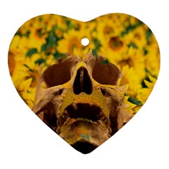 Sunflowers Heart Ornament (two Sides) by icarusismartdesigns