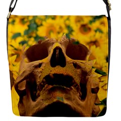 Sunflowers Flap Closure Messenger Bag (small)