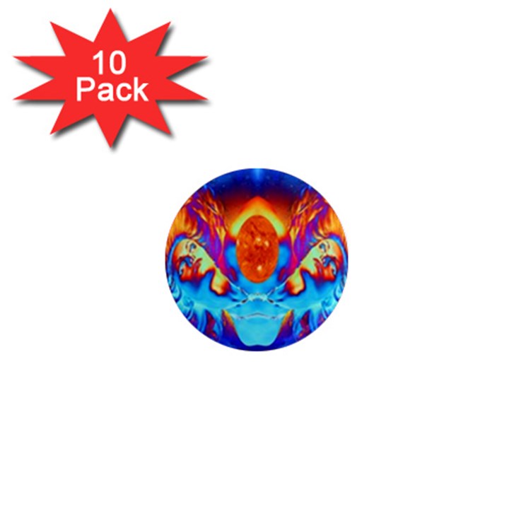 Escape From The Sun 1  Mini Button Magnet (10 pack)