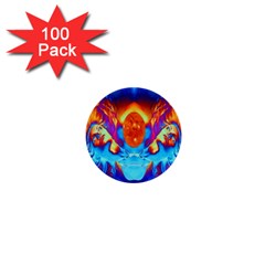 Escape From The Sun 1  Mini Button (100 Pack)