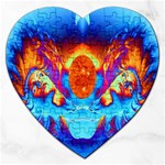 Escape From The Sun Jigsaw Puzzle (Heart) Front