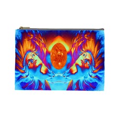 Escape From The Sun Cosmetic Bag (large) by icarusismartdesigns