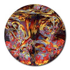 Abstract 4 8  Mouse Pad (round) by icarusismartdesigns