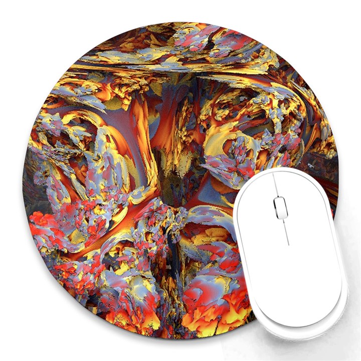 Abstract 4 8  Mouse Pad (Round)