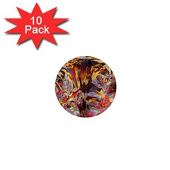 Abstract 4 1  Mini Button Magnet (10 Pack)