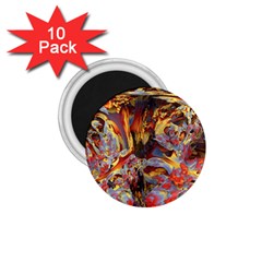 Abstract 4 1 75  Button Magnet (10 Pack) by icarusismartdesigns