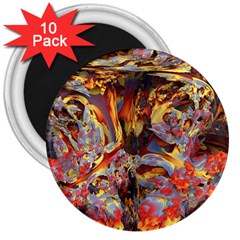 Abstract 4 3  Button Magnet (10 Pack)