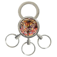 Abstract 4 3-ring Key Chain by icarusismartdesigns