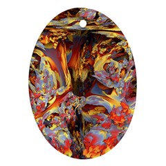 Abstract 4 Oval Ornament (two Sides) by icarusismartdesigns