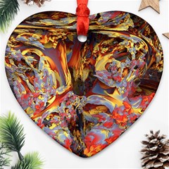 Abstract 4 Heart Ornament (two Sides) by icarusismartdesigns