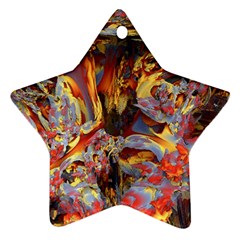 Abstract 4 Star Ornament (two Sides)