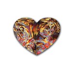 Abstract 4 Drink Coasters 4 Pack (Heart)  Front