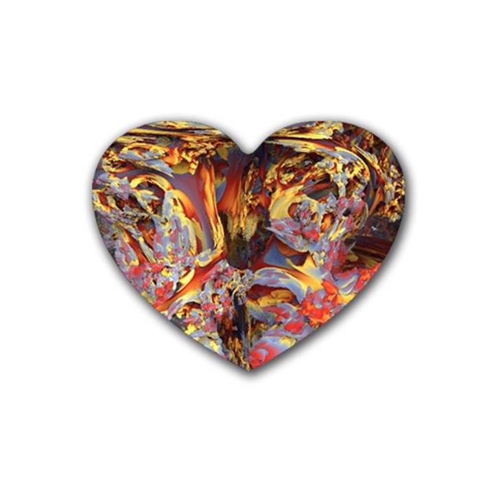 Abstract 4 Drink Coasters 4 Pack (Heart) 