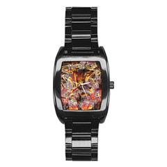 Abstract 4 Stainless Steel Barrel Watch