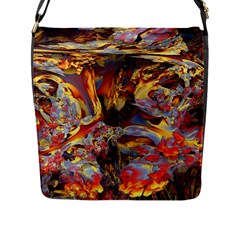 Abstract 4 Flap Closure Messenger Bag (large)