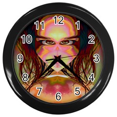 Cat Woman Wall Clock (black) by icarusismartdesigns