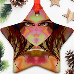 Cat Woman Star Ornament (two Sides)