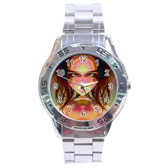 Cat Woman Stainless Steel Watch