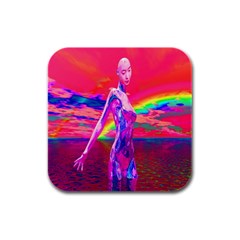 Cyborg Mask Drink Coasters 4 Pack (square) by icarusismartdesigns