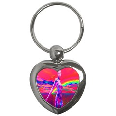 Cyborg Mask Key Chain (heart) by icarusismartdesigns