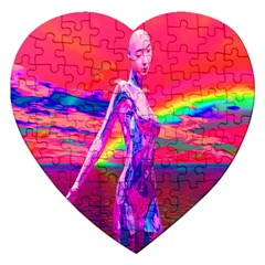 Cyborg Mask Jigsaw Puzzle (heart) by icarusismartdesigns