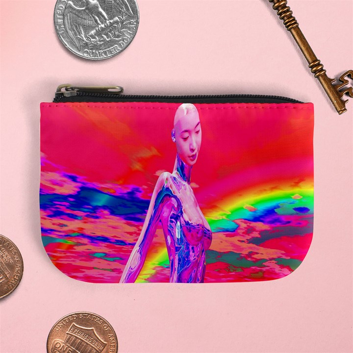 Cyborg Mask Coin Change Purse