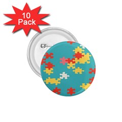 Puzzle Pieces 1 75  Button (10 Pack)