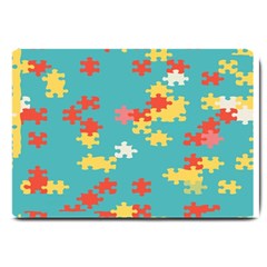 Puzzle Pieces Large Door Mat