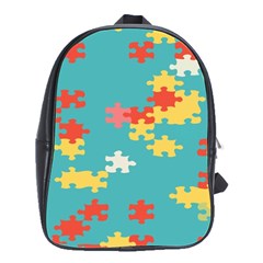 Puzzle Pieces School Bag (large)