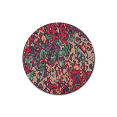 Color Mix Rubber Coaster (round)