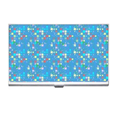 Colorful Squares Pattern Business Card Holder