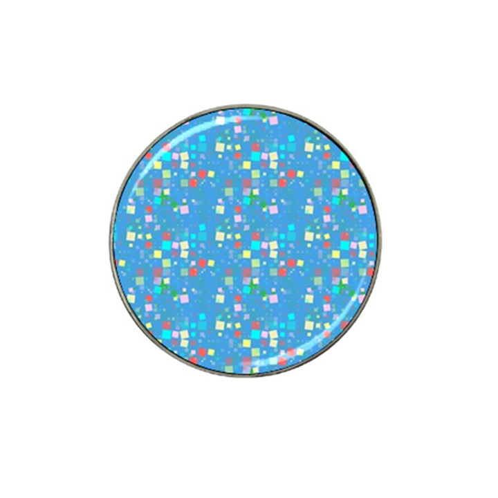 Colorful squares pattern Hat Clip Ball Marker