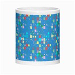 Colorful squares pattern Morph Mug Center