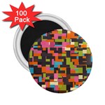 Colorful pixels 2.25  Magnet (100 pack)  Front