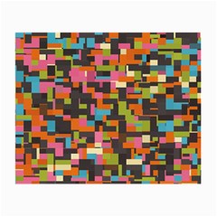 Colorful Pixels Glasses Cloth (small, Two Sides)