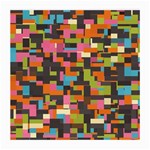 Colorful pixels Glasses Cloth (Medium, Two Sides) Front