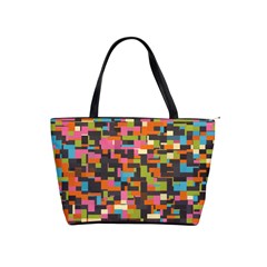 Colorful Pixels Classic Shoulder Handbag by LalyLauraFLM