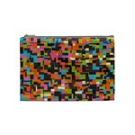 Colorful pixels Cosmetic Bag (Medium) Front